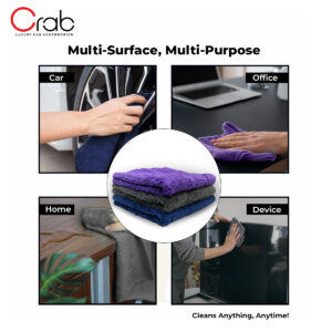 350 GSM Pack of 4 microfiber towel