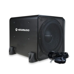 8" Dual Aluminum Active Woofer, 300W Rated Power, 600W Max, with Passive Radiator for Deep Bass and Clear Sound.