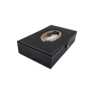 Crab Premium PU Leather Tissue Box with Ring – Dashboard Mounting, Eco-Friendly & Multipurpose Use