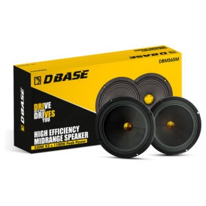 DBASE DBMS65M 6.5" (16.5 cm) High Efficiency Midrange Car Speakers | 1100W Peak Power | 200W RMS | 4 Ohm | Powerful Sound for Cars, Jeeps & SUVs