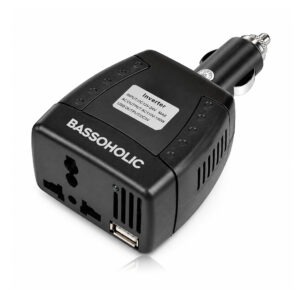 Bassoholic 150W Series Car Power Inverter – DC 12V to AC 110V/220V with USB 5V Output